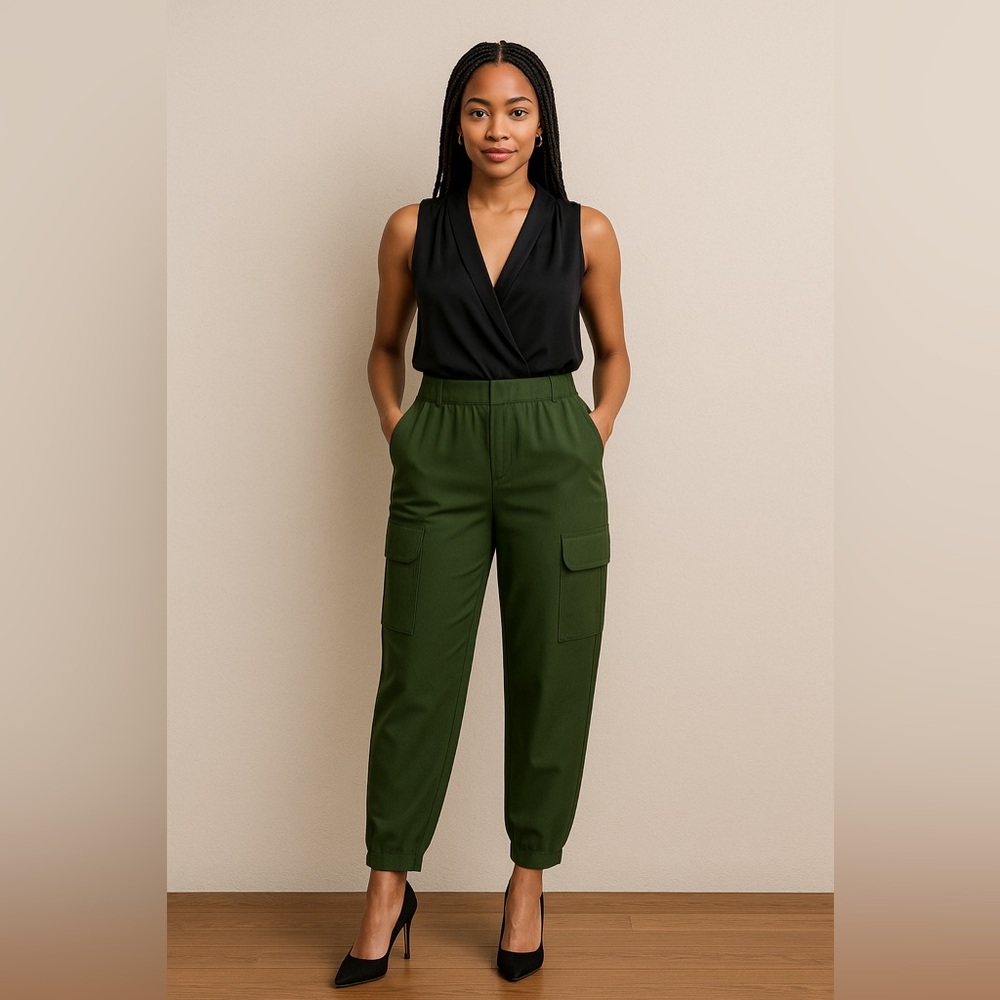 Intempo Green Wide-Leg Pants – Size XS